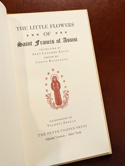"THE LITTLE FLOWERS OF SAINT FRANCIS" PETER PAUPER PRESS EDITION 1964