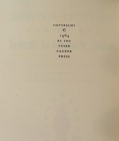 "THE LITTLE FLOWERS OF SAINT FRANCIS" PETER PAUPER PRESS EDITION 1964