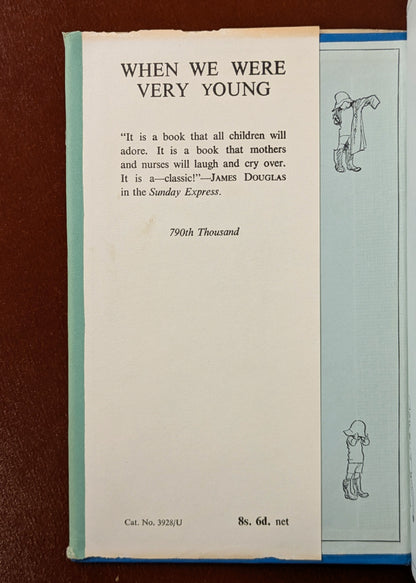 PAIR OF VINTAGE "WINNIE-THE-POOH" BOOKS BY A.A. MILNE 1950-60's