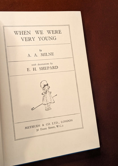 PAIR OF VINTAGE "WINNIE-THE-POOH" BOOKS BY A.A. MILNE 1950-60's