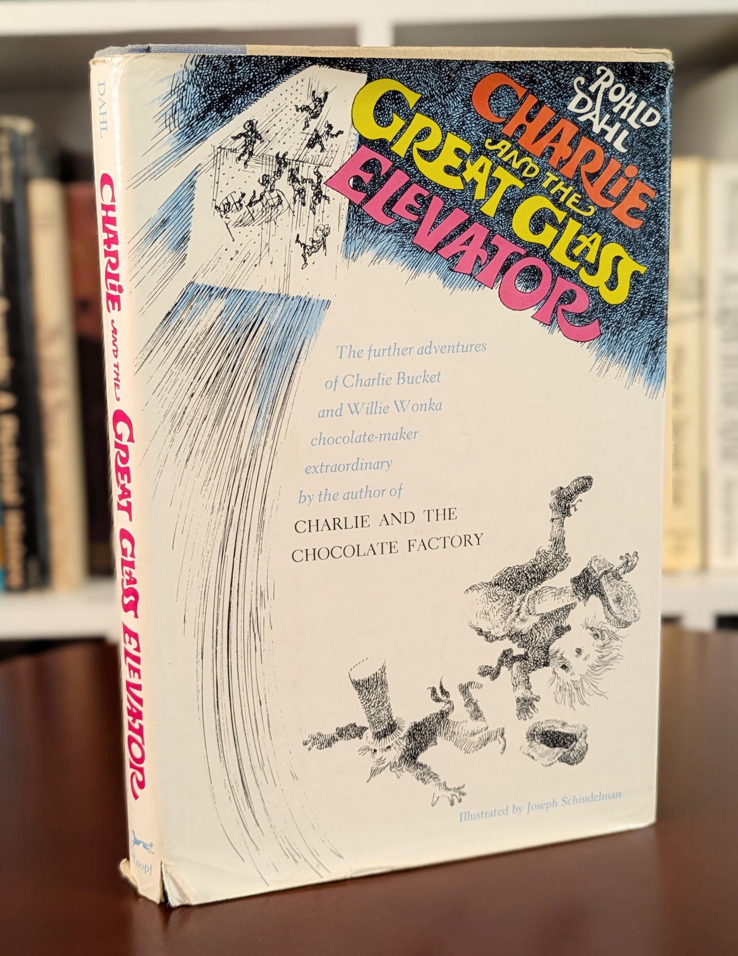 ROALD DAHL "CHARLIE AND THE GREAT GLASS ELEVATOR" 4TH PRINTING 1972