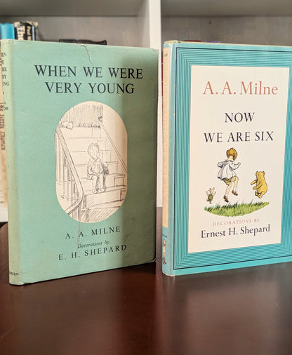 PAIR OF VINTAGE "WINNIE-THE-POOH" BOOKS BY A.A. MILNE 1950-60's