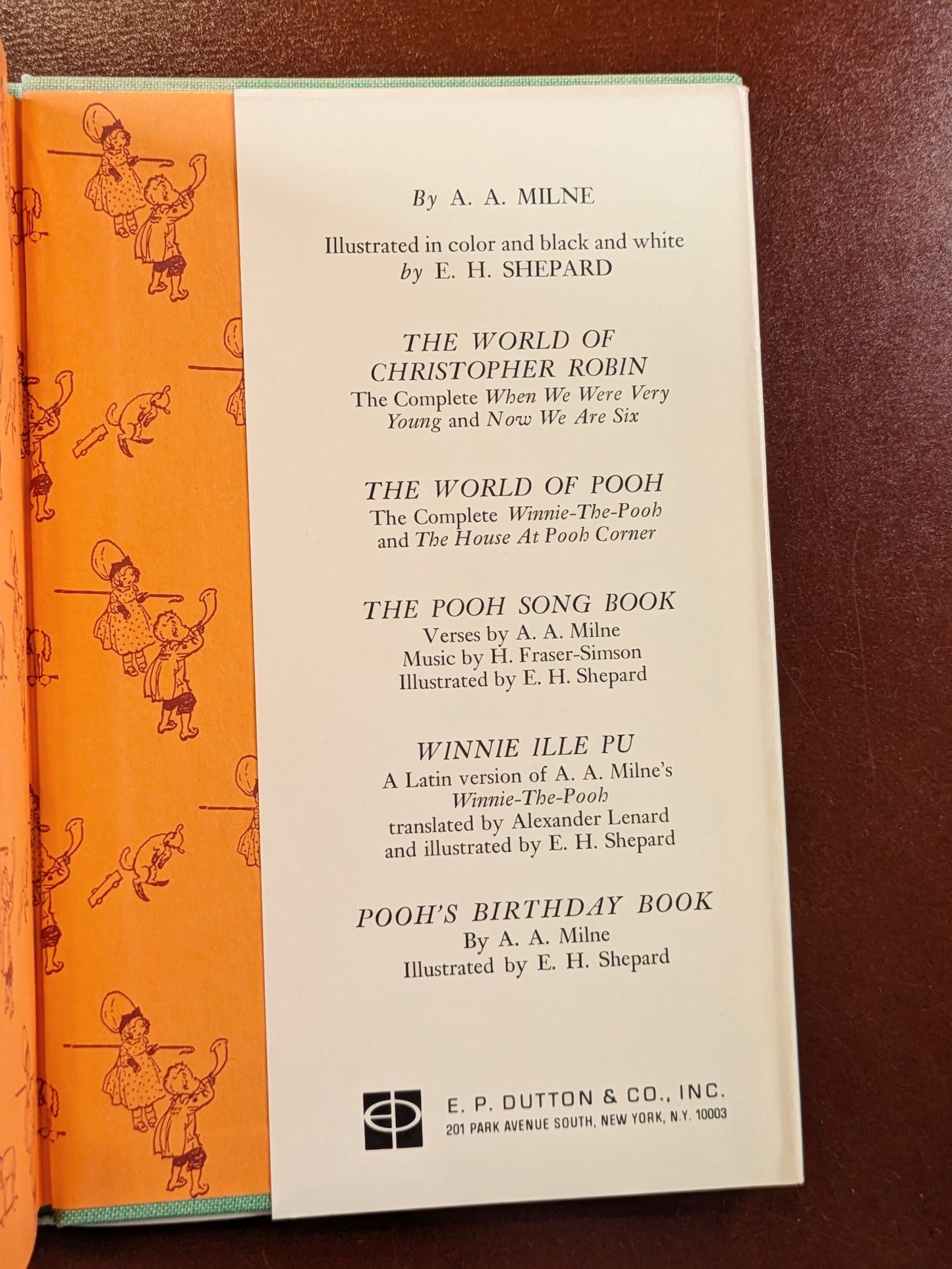 PAIR OF VINTAGE "WINNIE-THE-POOH" BOOKS BY A.A. MILNE 1950-60's