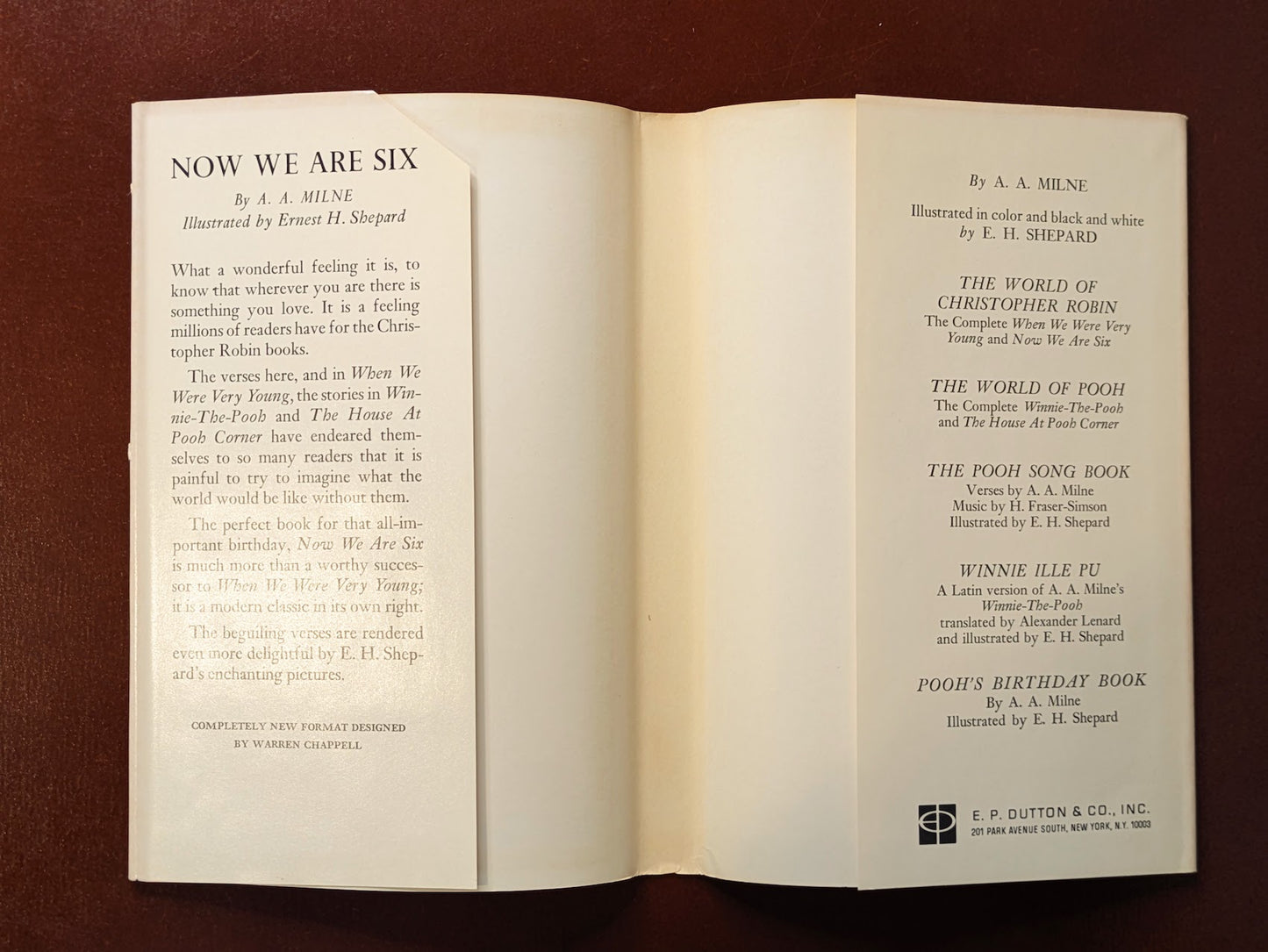 PAIR OF VINTAGE "WINNIE-THE-POOH" BOOKS BY A.A. MILNE 1950-60's