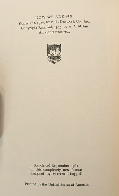 PAIR OF VINTAGE "WINNIE-THE-POOH" BOOKS BY A.A. MILNE 1950-60's