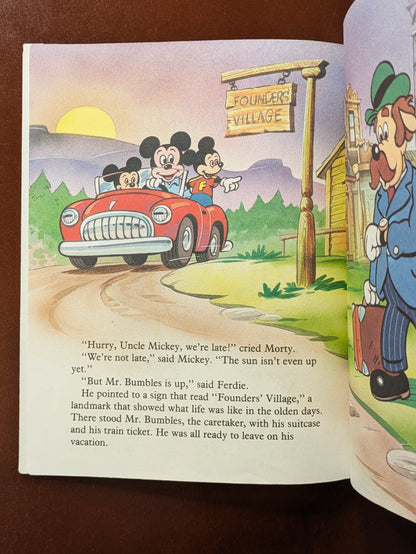 A LITTLE GOLDEN BOOK "MICKEY MOUSE: THOSE WERE THE DAYS" FIRST EDITION 1988