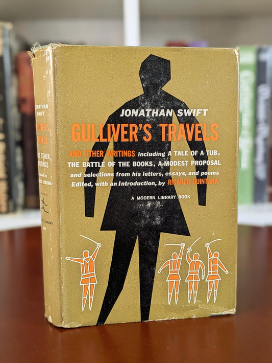 JONATHAN SWIFT "GULLIVER'S TRAVELS & OTHER WRITINGS" FIRST MODERN LIBRARY 1958